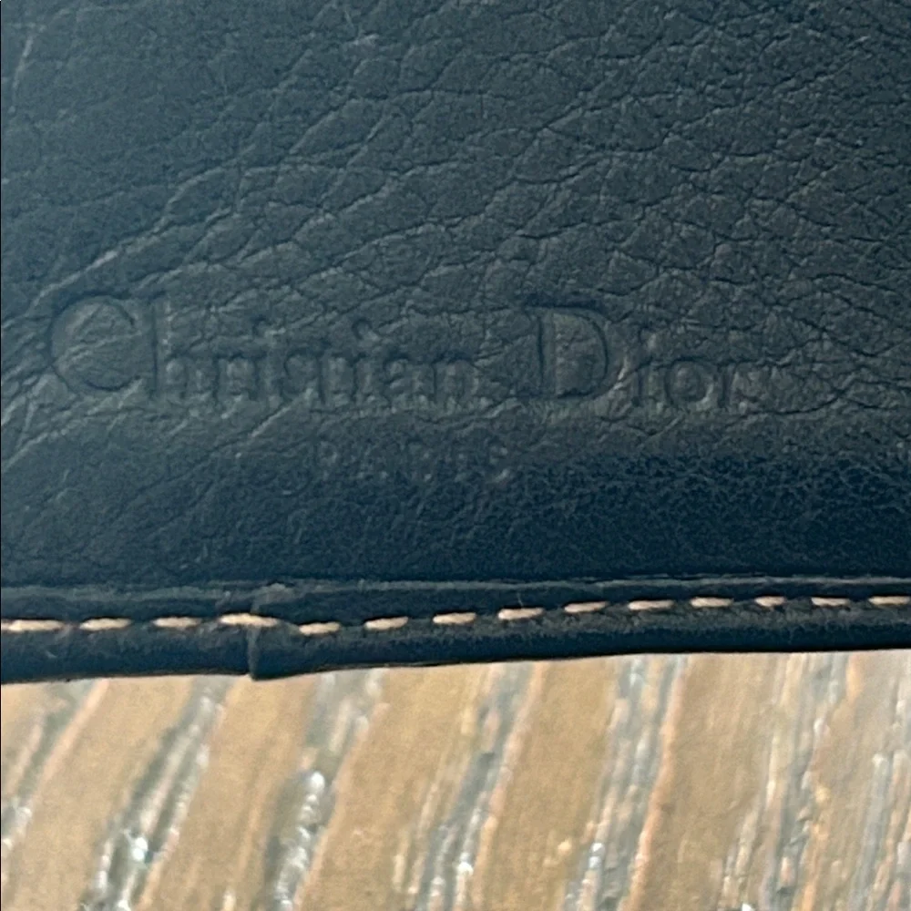 Christian Dior Vintage Saddle Bifold Compact Wallet